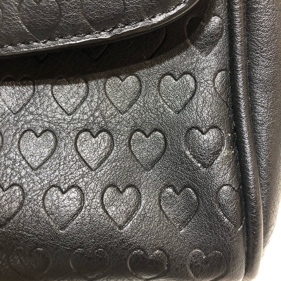 Disney Call it Spring Black Gold Purse Bag Wonderland This Way Hearts - Picture 2 of 16